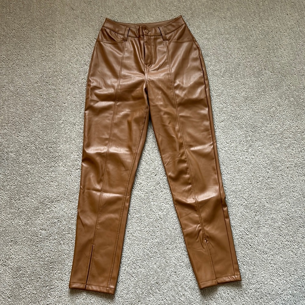 Brown Leather Pants
